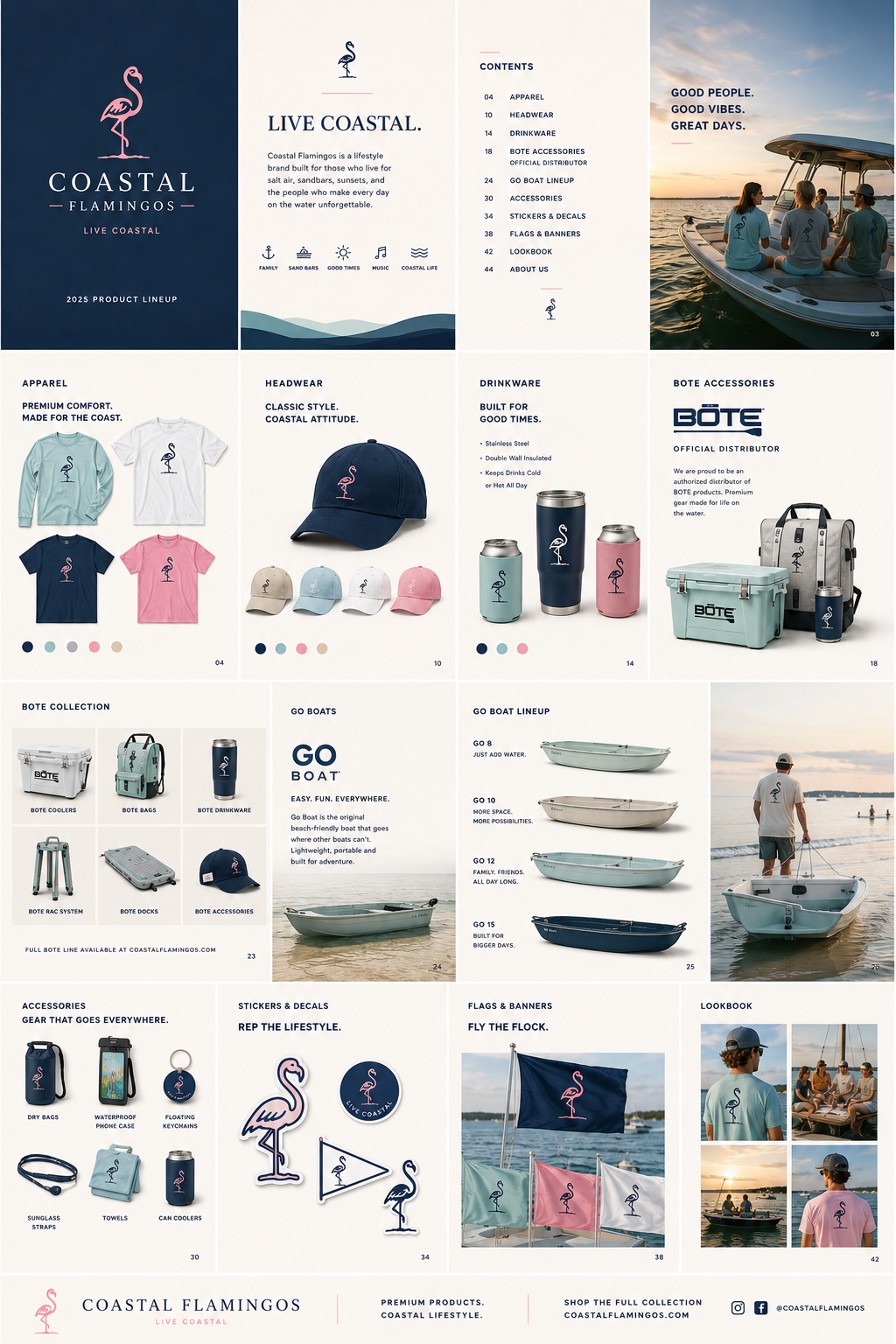 A look at the Coastal Flamingos coastal lifestyle collection